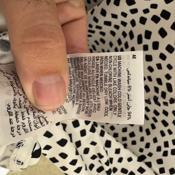 Alfani Elements Printed 3 4 Sleeve Tunic Top US Women's 0X Plus - Picture 8 of 9